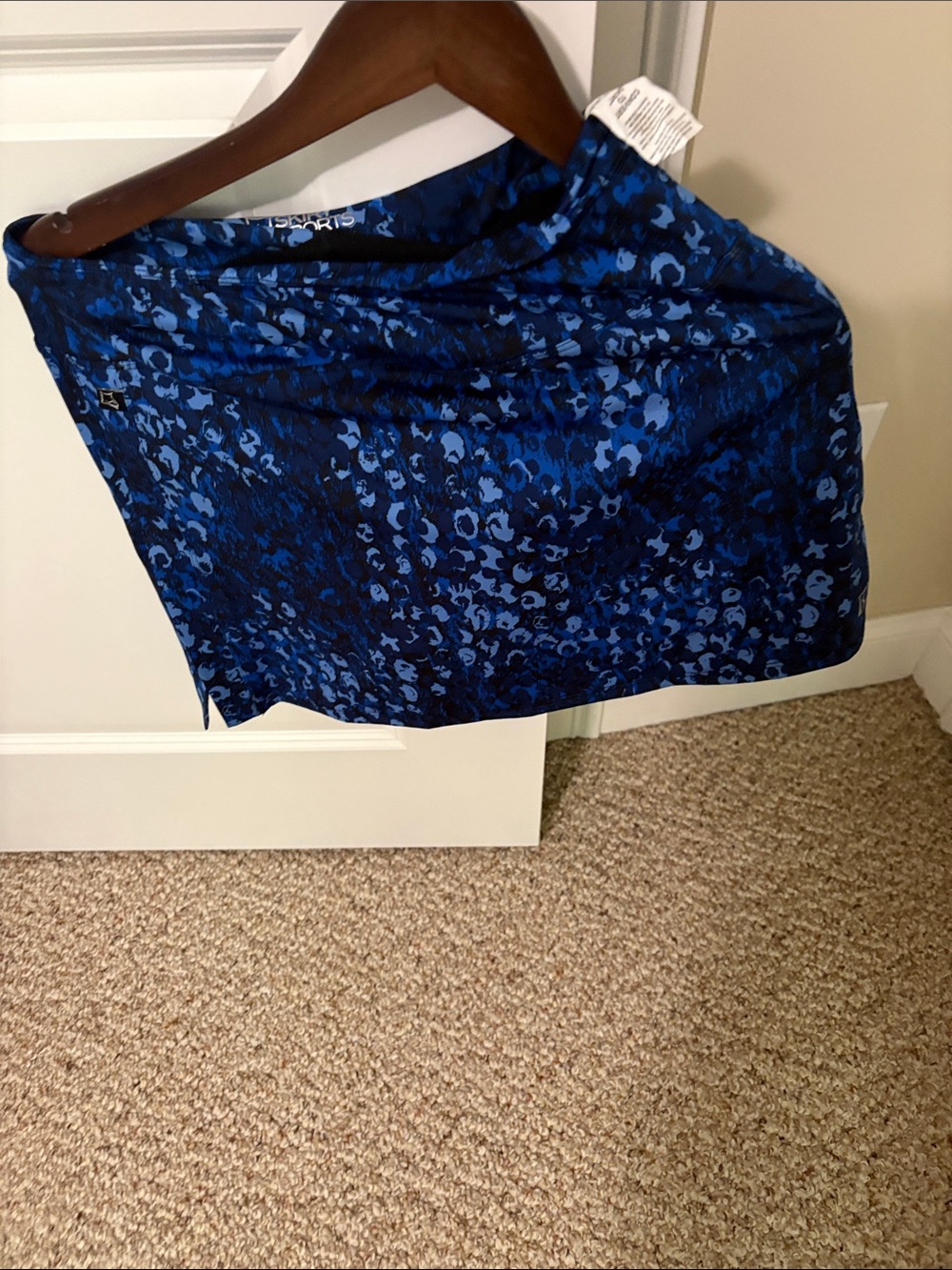 SkirtSports Blue Black Printed Bike Shorts